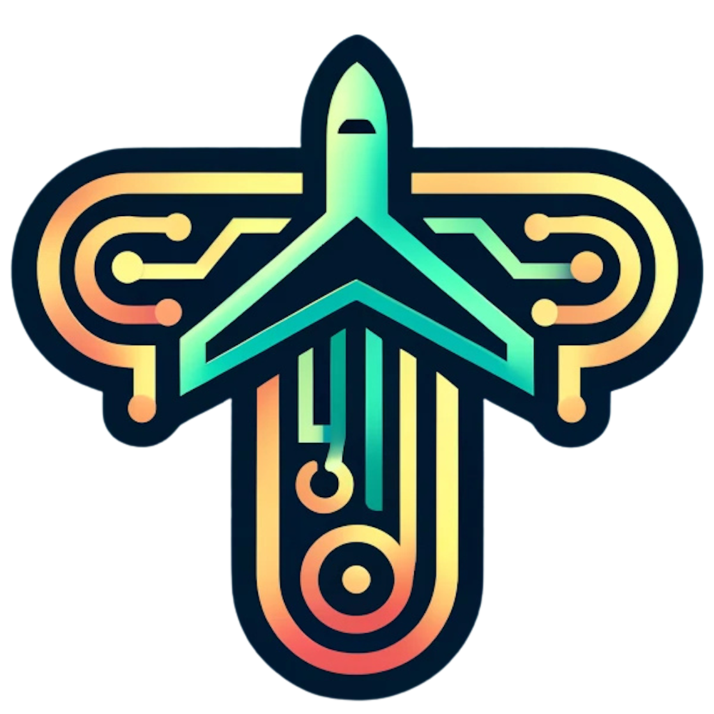 Trippy.earth logo - stylized compass and directional design in teal and coral gradients